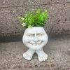 1pc Resin Planter Statue Vase, Outdoor Garden Ornaments Patio Lawn Garden Yard Entry Door Decor - Father John