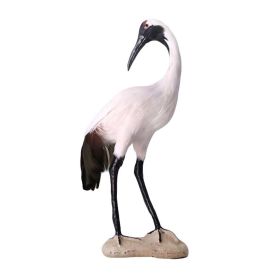 Red-crowned Crane - Artificial Birds Simulation Ornaments Feathered Fake Birds - Default