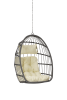 Outdoor Garden Rattan Egg Swing Chair Hanging Chair Wood - as Pic