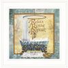 "Relax, Rinse, Repeat" By Ed Wargo, Ready to Hang Framed Print, White Frame - as Pic