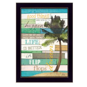 "Good Things" By Marla Rae, Printed Wall Art, Ready To Hang Framed Poster, Black Frame - as Pic