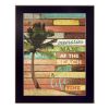 "Beach Memories" By Marla Rae, Printed Wall Art, Ready To Hang Framed Poster, Black Frame - as Pic