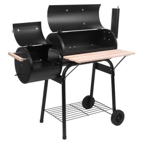 Zokop Oil Drum Charcoal Furnace High Temperature Spray Paint (500-600 Degrees) Diameter 15cm Plastic Wheel - as pic