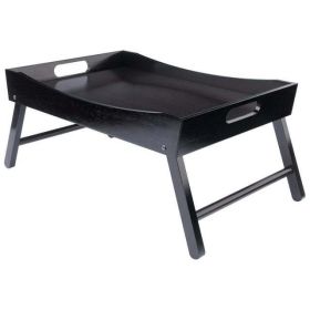 Wood Benito Serving Breakfast Bed Tray, Espresso Finish - Espresso