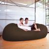 Jaxx 7 Foot Giant Bean Bag Sofa, Chocolate - Chocolate - Microsuede