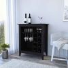 Bar Cabinet Castle, Living Room, Black - Black
