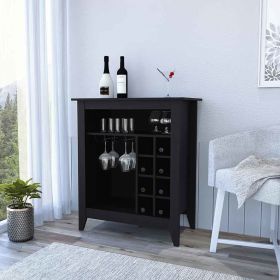 Bar Cabinet Castle, Living Room, Black - Black