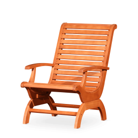 Eucalyptus Plantation Chair Natural Oil - as Pic