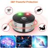 360° Ultrasonic Pest Repeller Electronic Plug-in Pest Control Mouse Chaser Blocker Repellent Deterrent - Black