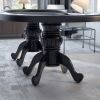 INO Design 96" Oval Black Aura Texas Holdem Casino Game Poker Table With Curved Legs DropBox - as Pic