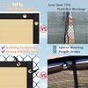 Artpuch Privacy Fence Screen Sand Customized Outdoor Mesh Panels for Backyard, Balcony,Patio,Construction Site with Zip Ties - 5x261 ft - Sand