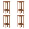 5 Piece Patio Bar Set Solid Wood Acacia - Brown