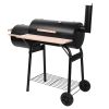 Zokop Oil Drum Charcoal Furnace High Temperature Spray Paint (500-600 Degrees) Diameter 15cm Plastic Wheel - as pic