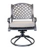 Dining Swivel Rocker; Sand Dollar; Set of 2 - as Pic