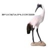 Red-crowned Crane - Artificial Birds Simulation Ornaments Feathered Fake Birds - Default