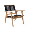 Patio Furniture Chair Black Rope Furniture Chairs for 2,Outdoor Conversation Sectional for Backyard Poolside, Garden - as Pic