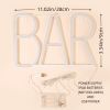 1pc, BAR Neon Light, LED Business Bar Sign Light On Off Switch Open Bright Light Neon, Without Battery - Pink