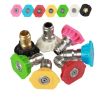 7pcs 1/4 inch Quick Connect High Pressure Washer Gun Spray Nozzle Tips 4000 Psi Cleaning Accessories Lance car cleaning - Colorless
