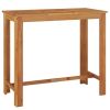 5 Piece Patio Bar Set Solid Wood Acacia - Brown