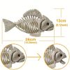 Spook Up Your Home with this Life-Size Skeleton Fish Decoration! - Fishbone Style