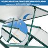 6x12 FT Polycarbonate Greenhouse Raised Base and Anchor Aluminum Heavy Duty Walk-in Greenhouses for Outdoor Backyard in All Season - as Pic
