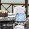 Direct Wicker 5-Piece Aluminum Wicker Round Outdoor Dining Set with Cushions - Gray