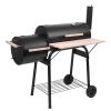 Zokop Oil Drum Charcoal Furnace High Temperature Spray Paint (500-600 Degrees) Diameter 15cm Plastic Wheel - as pic