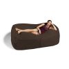 Jaxx 7 Foot Giant Bean Bag Sofa, Chocolate - Chocolate - Microsuede