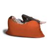 Jaxx 5.5 ft Pillow Saxx Bean Bag Pillow, Mandarin - Mandarin - Microsuede