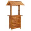 3 Piece Patio Bar Set Solid Wood Acacia - Brown