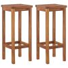 3 Piece Patio Bar Set Solid Wood Acacia - Brown
