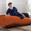 Jaxx 5.5 ft Pillow Saxx Bean Bag Pillow, Mandarin - Mandarin - Microsuede