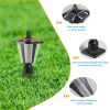 Solar Post Light, Outdoor Patio Fence Post Lamp with Warm and Cool Lights, Decor for Yard Garden Deck, 7.84 x 7.84 x 15 in. - As Pic
