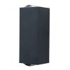 LED Waterproof Outdoor 3 Beams Wall Light, Outdoor Landscape Lights, Garden Patio Back Yard Front Door Wall Lamp - black