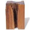 Stool Solid Teak Wood - Brown