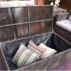 Direct Wicker Outdoor Patio Conversation Set with Storage Box with Cushion - Dark Brown