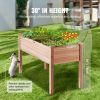 VEVOR Wooden Raised Garden Bed Planter Box 47.2x22.8x30" Flower Vegetable Herb - Default