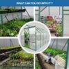 6x12 FT Polycarbonate Greenhouse Raised Base and Anchor Aluminum Heavy Duty Walk-in Greenhouses for Outdoor Backyard in All Season - as Pic