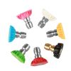 7pcs 1/4 inch Quick Connect High Pressure Washer Gun Spray Nozzle Tips 4000 Psi Cleaning Accessories Lance car cleaning - Colorless
