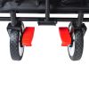 Folding Wagon Garden Shopping Beach - Black