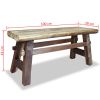 Bench Solid Reclaimed Wood 39.4"x11"x16.9" - Brown