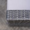 Direct Wicker Outdoor Patio Conversation Set with Storage Box with Cushion - Gray