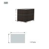 Direct Wicker 4-Piece Outdoor Wicker Sofa Daybed Set Patio Furniture Sunbed - Gray