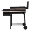 Zokop Oil Drum Charcoal Furnace High Temperature Spray Paint (500-600 Degrees) Diameter 15cm Plastic Wheel - as pic