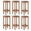 7 Piece Patio Bar Set Solid Wood Acacia - Brown