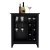 Bar Cabinet Castle, Living Room, Black - Black