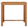 Patio Bar Table 47.2"x23.6"x41.3" Solid Wood Acacia - Brown