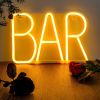 1pc, BAR Neon Light, LED Business Bar Sign Light On Off Switch Open Bright Light Neon, Without Battery - Pink