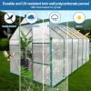 6x12 FT Polycarbonate Greenhouse Raised Base and Anchor Aluminum Heavy Duty Walk-in Greenhouses for Outdoor Backyard in All Season - as Pic