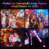 LED Glow In The Dark LED Light Party Pop Tubes For Christmas Holiday Party - 6pcs